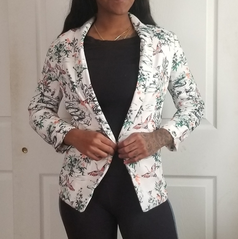 Printed blazer